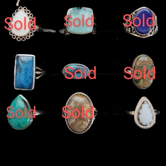 NEW Size 9.5 Genuine Sterling Silver Rings - Picture 4 of 7